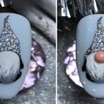 Новогодний маникюр Гномик-фото